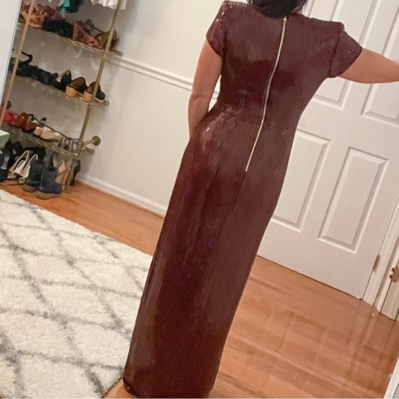 Haney Alessia Sequin Maxi Dress Gown 4 NWT - Picture 6 of 14